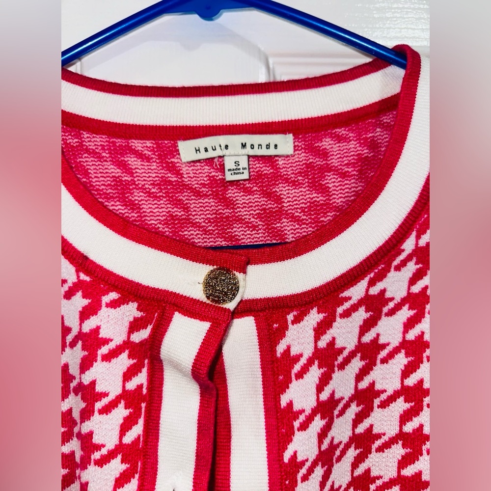 Hot pink cardigan